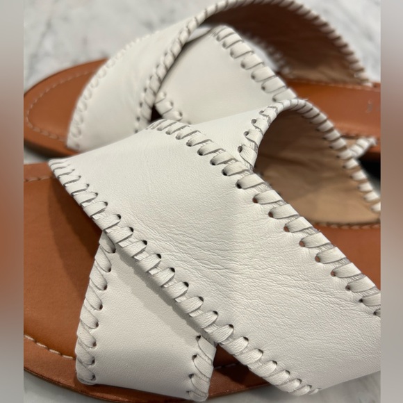 Jack Rogers Sloan X Band Slide Sandals excellent condition white - Picture 6 of 7